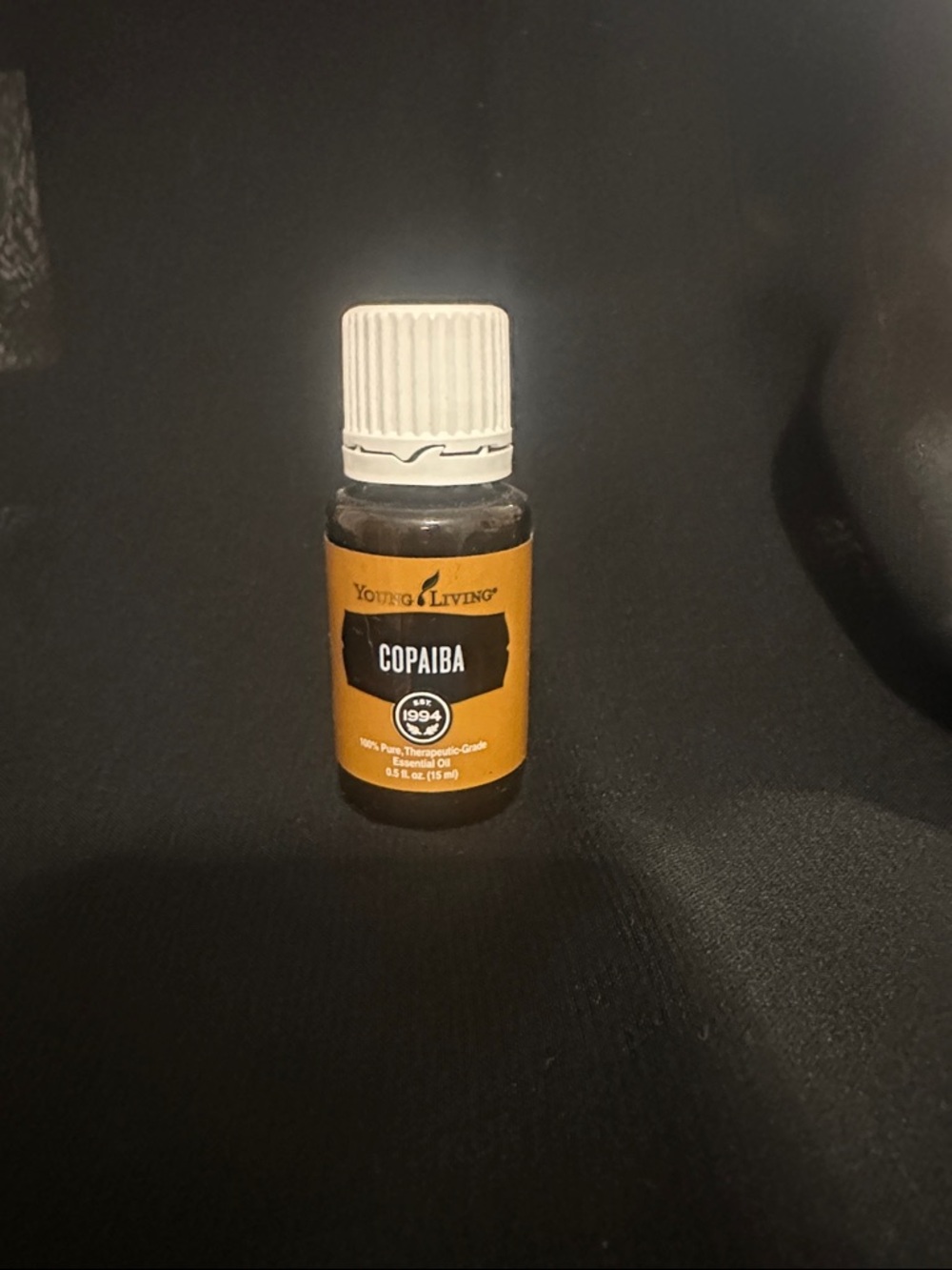 Young Living Copaiba Essential Oil - Amber Label with White Cap. 15 ml
